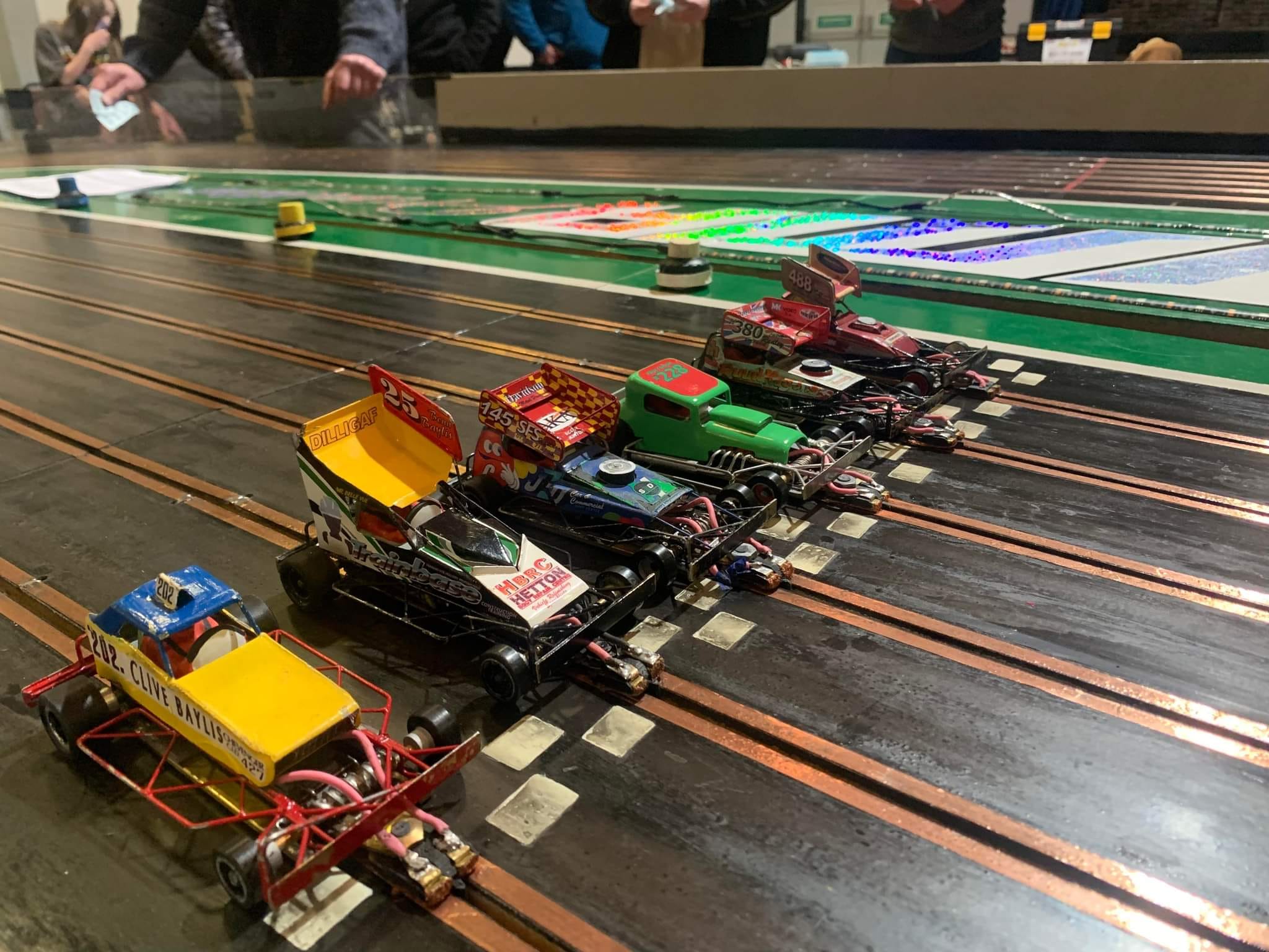 A Midland Championship Semi-Final prepares to line up for the start of the race.